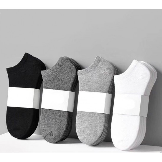 No Show Socks Men Pol Cotton Women Unisex Plain Solid Color Black White Summer Custom Socks in Bulk From China Manufacturer