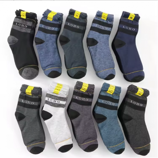 Wholesale Cheap Thicken and Increase the Size of Big Foot Men's Autumn and Winter Cotton Socks