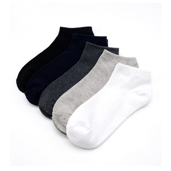 HF High Quality Men US EUR Plus Size Pure Cotton and Soild Color Short Socks