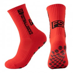 Wholesale FS Professional Grip Football Socks Training Sports Socks for Men Kids Jacquard With High Crew Knitted Thick Non-slip