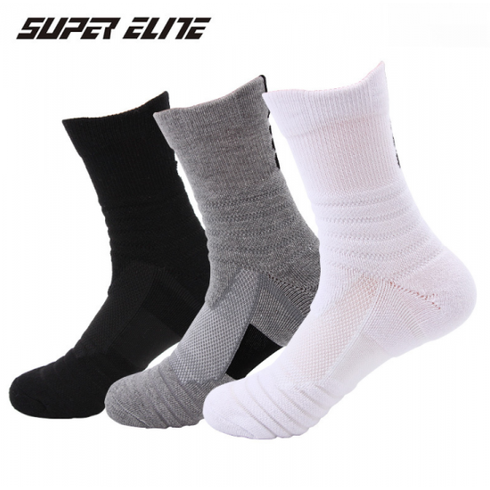 HF Sports Socks Solid-Color Anti-Slip Breathable Casual Style Crew Free Size Made Spandex Wholesale